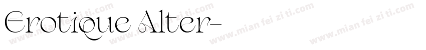 Erotique Alter字体转换